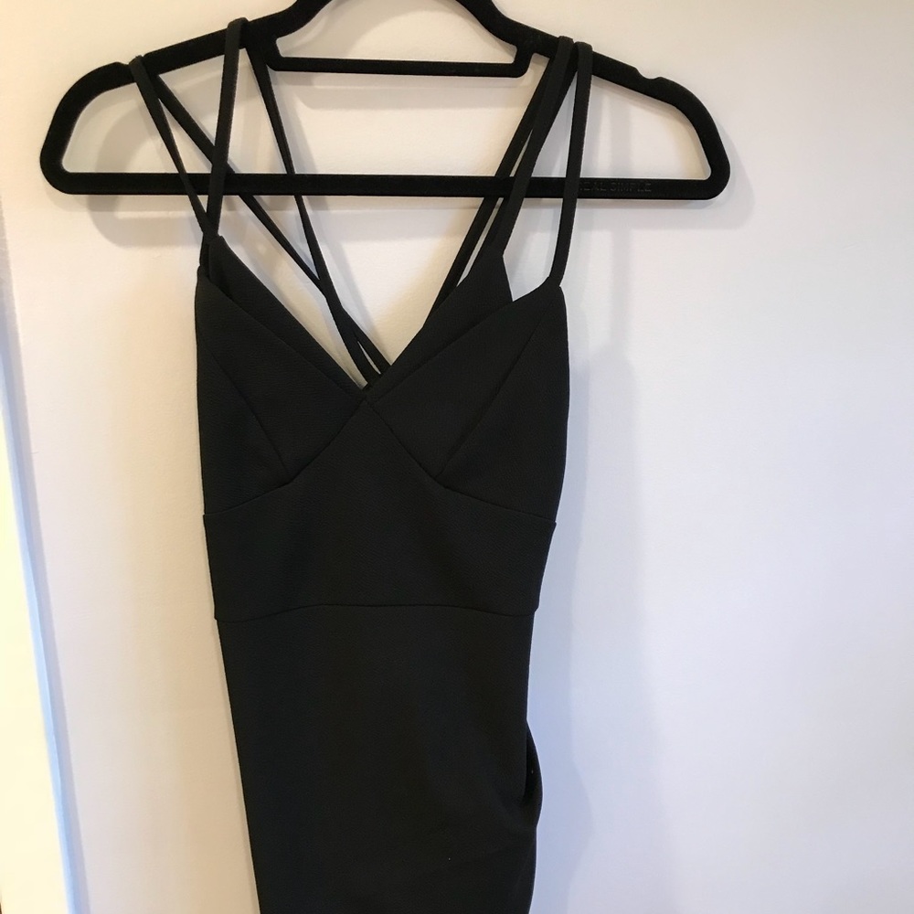 Black mini dress